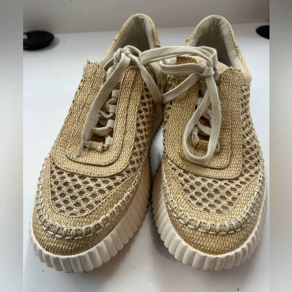 Dolce Vita Gold Woven Sneakers - Picture 8 of 9